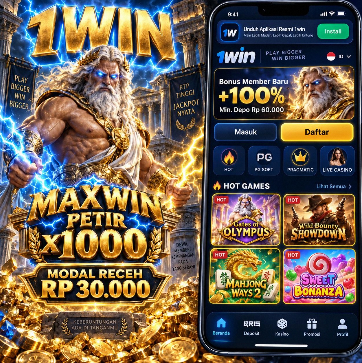 1WIN - Download 1win Terbaru